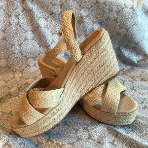 Festissimo Platform Espadrille Wedges  Womens Size 8.5 -  Summer Heels Strappy